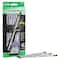 Ticonderoga® Noir #2 Soft Pre-Sharpened Holographic Foil on Black Wood Pencils, 3 Packs of 12